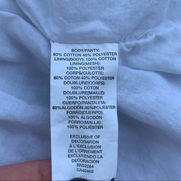 The Children’s Place Floral White & Blue Summer Dress Girls Size 3T - Picture 5 of 9